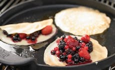 Pancakes With Creme De Cassis Stewed Berries 346X318