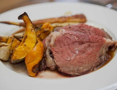 Roast Beef with Spiced Roast Squash