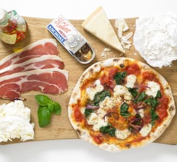 Pizza With  Prosciutto 346X318