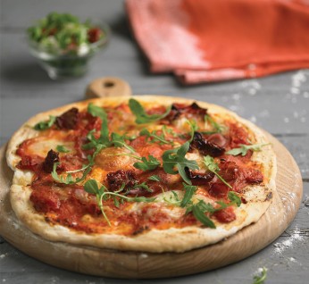 Pizza With Wild Rocket And Parma Ham 346X318