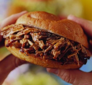Pulled Pork Barbecue with Hot Pepper Vinegar Sauce
