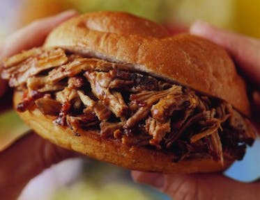 Pulled Pork Barbecue with Hot Pepper Vinegar Sauce