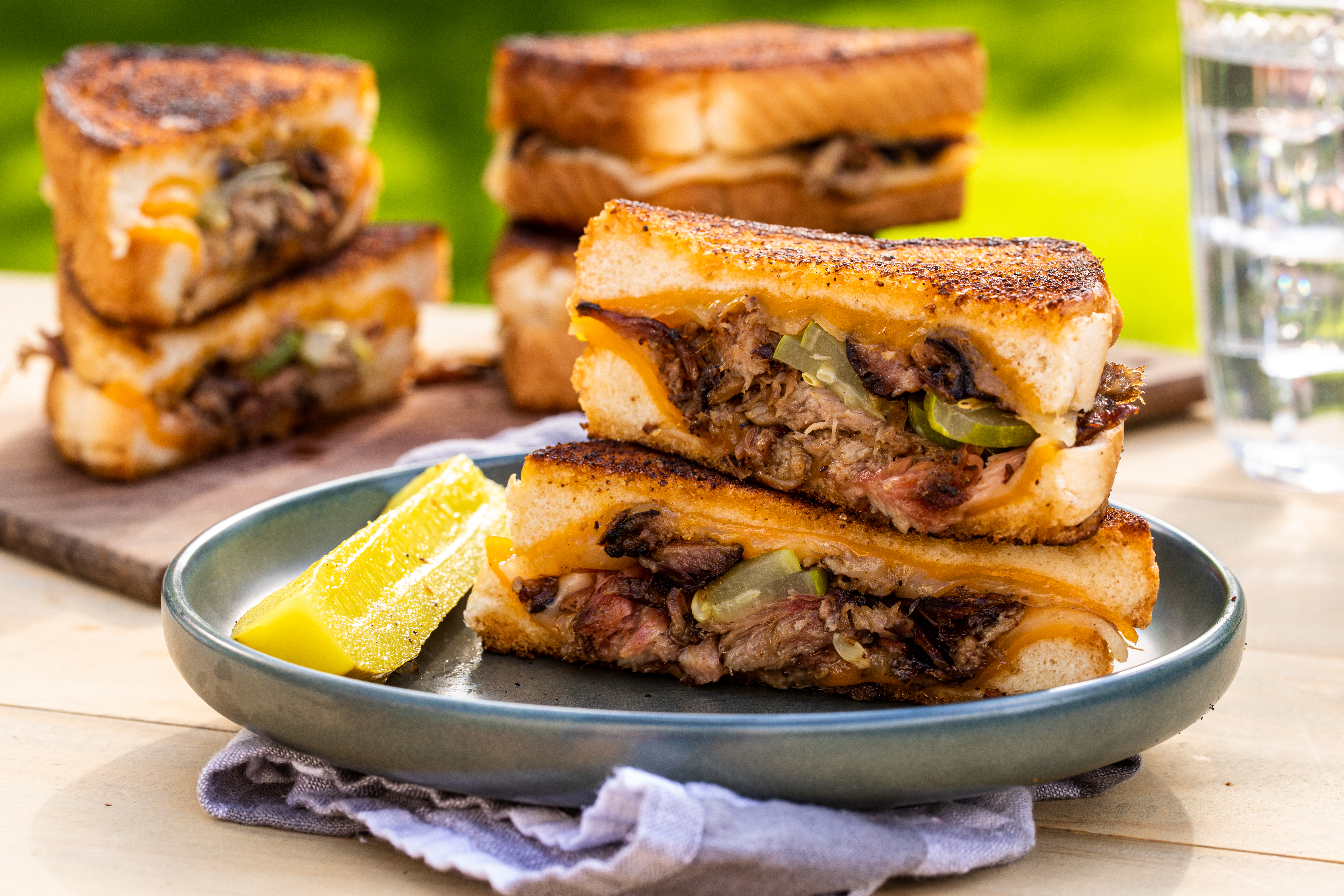 Pulled Pork Grilled Cheese