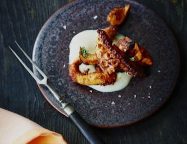 Grilled octopus with Parmentier potato purée