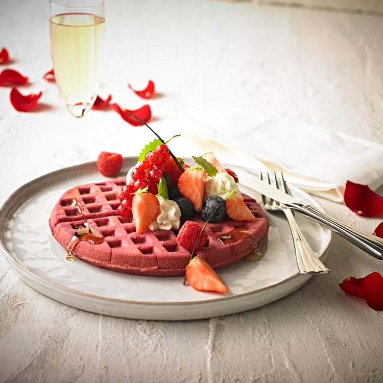 Red  Valentine Waffles With Love1 750X750