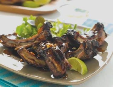 Glazed Pork Spare Ribs with Sweet Ginger and Soy