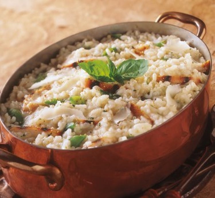 Smeuïge Risotto Met Gerookte Kip