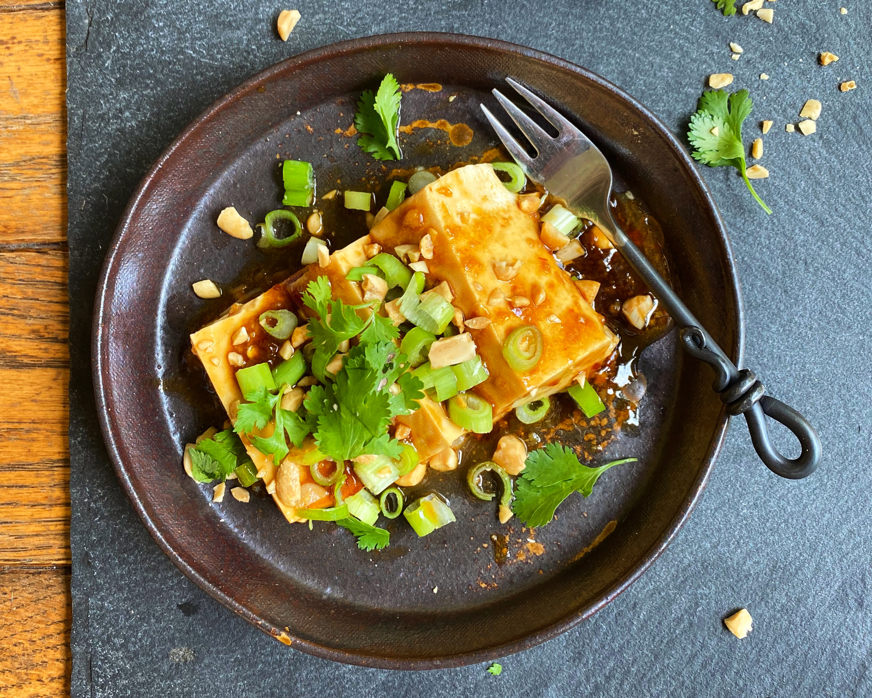 Steamed Tofu With Wok Fried Oyster Sauce Hero