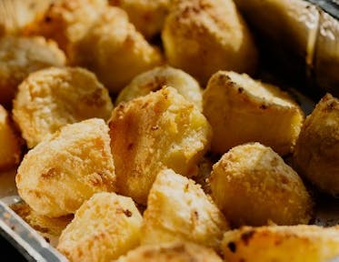 Almond Crust Roast Potatoes
