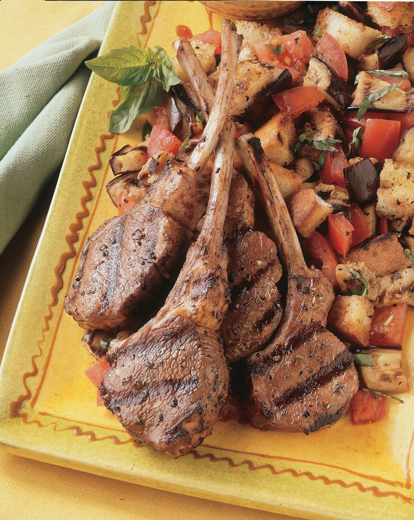 Tuscan Style Rib Chops With Panzanella