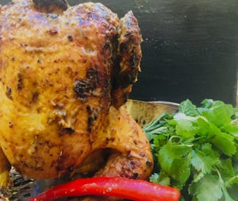 Satay Beer Chicken with Spicy Thai Salad  