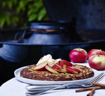 Waffle With  Apple And  Cinnamon 346X318