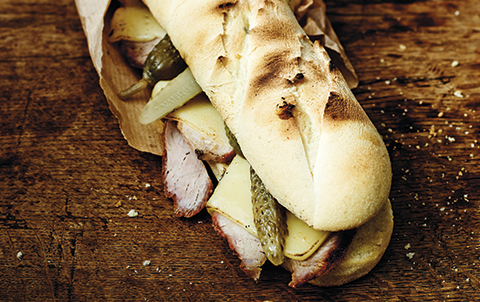 Baguette Med Skinke Og Ost