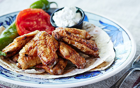 Baharat Li Tavuk Kanatlari