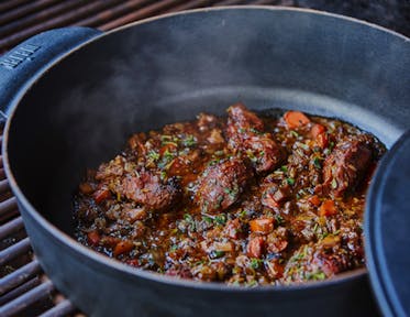 Braiserede svinekæber