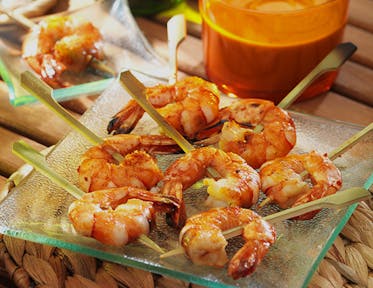 Crevettes sauce cacahuète