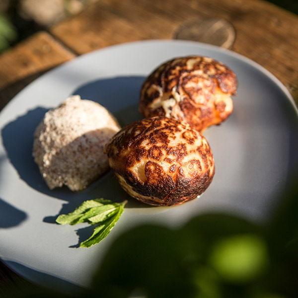 Ebelskivers Au Gorgonzola