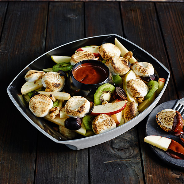 Fruits Grilles A La Sauce Chocolat