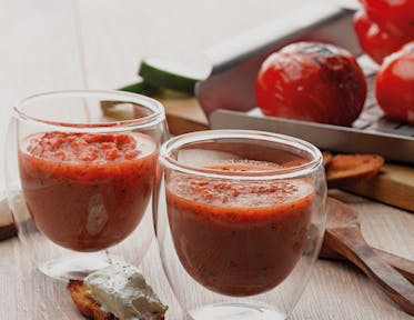 Gaspacho de légumes grillés