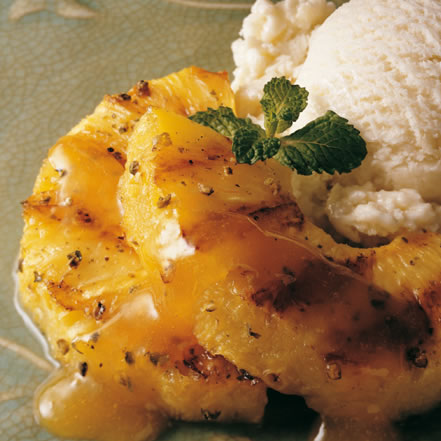Gegrillte Ananas Mit Eis 441X441