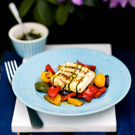 Gegrillter Fetakaese Zucchinimantel 441X441