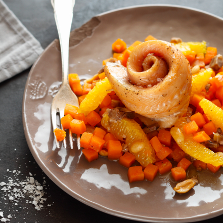 Geräucherte Saibling Röllchen