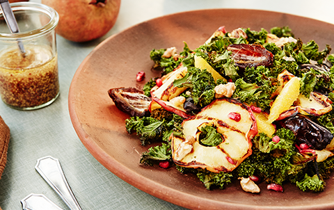 Julesalat Med Grillet Groenkaal