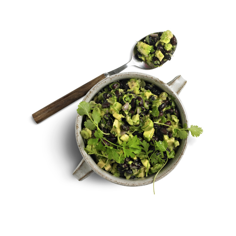 Norway Black Beans And Avocado Salsa With Fresh Herbs 1