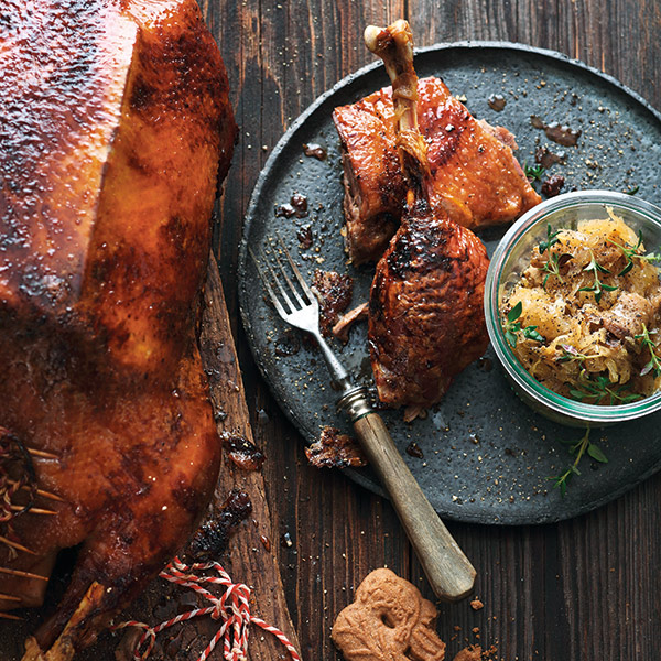 Oie Grillee Et Farcie Au Gingembre Tradition Polonaise