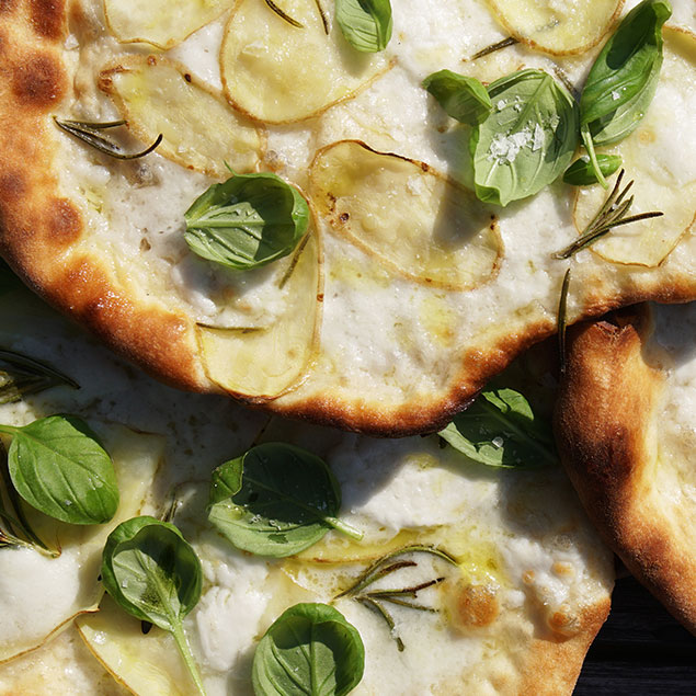 Pizza Bianca Snackpizza Food Tv