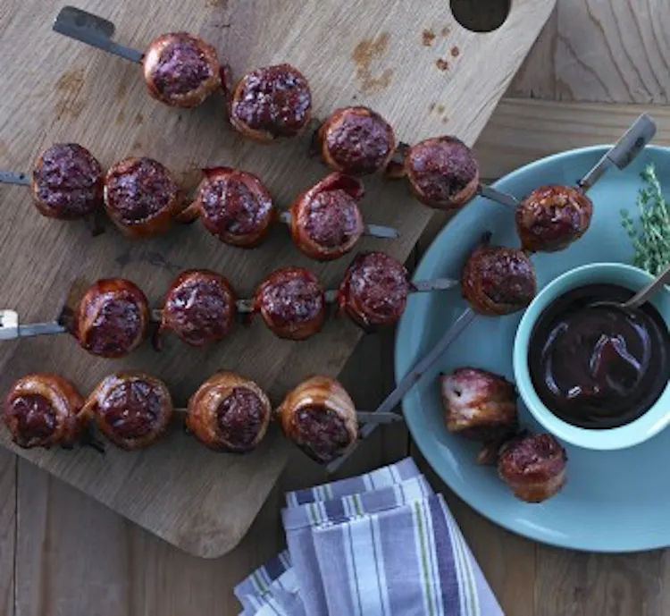 Skewers with BBQ Meatballs | Official Weber® Website
