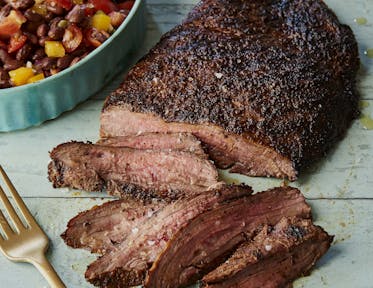 Chilli-Rubbed Skirt Steak with Black Bean Salad