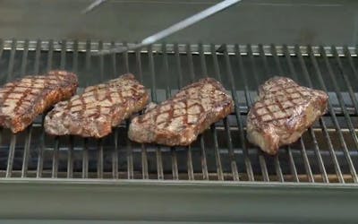 Grilling Strip Steaks