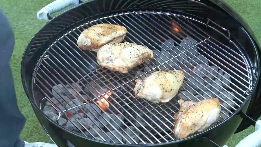 Grilling Bone-In Chicken Breasts