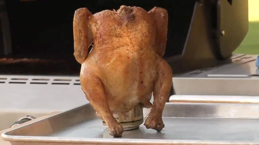 Grilling Beer Can Chicken
