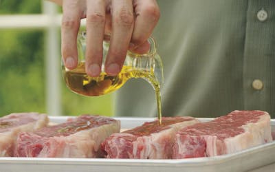Preparing Strip Steaks