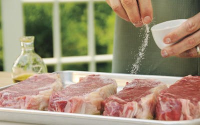 Resting and Salting Beef