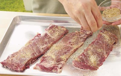 Preparing Skirt Steak
